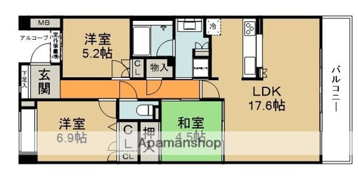 ジオメゾン新千里東町の間取り