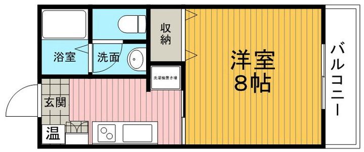 LMレジデンス105号室の間取り