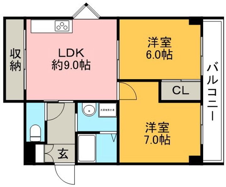 サンローゼうねのの間取り