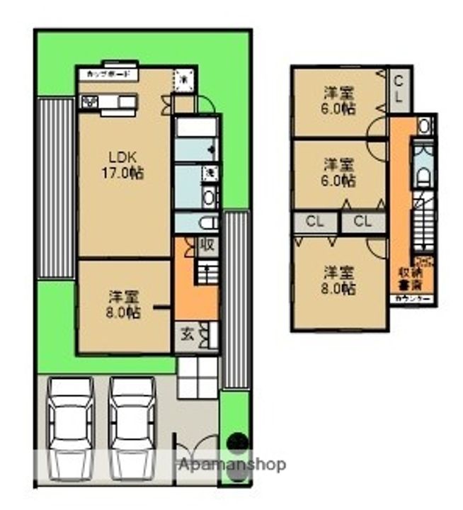 大阪府豊中市東豊中町1丁目(一戸建)の賃貸物件の間取り