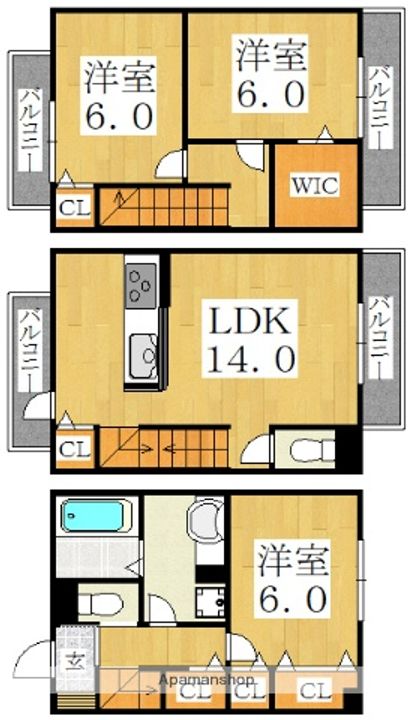 ヴィクトワールサカノの間取り