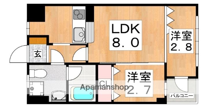 WESTRITZ巽の間取り