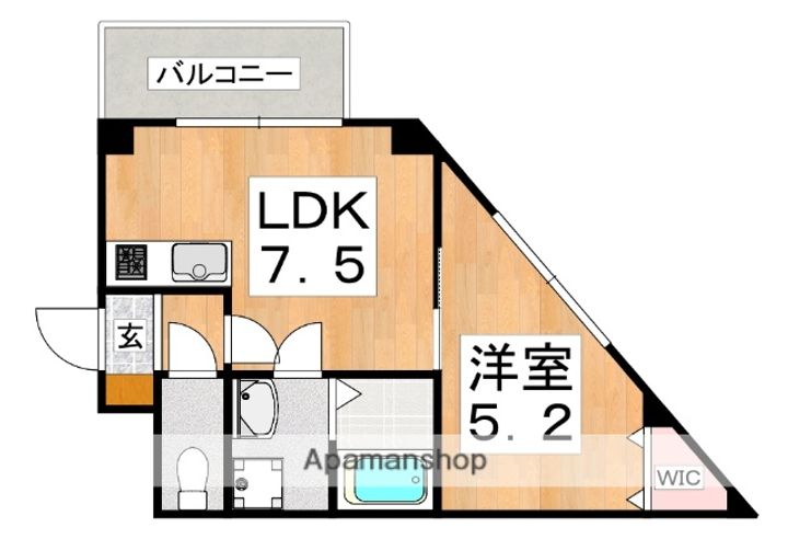 大阪府大阪市東住吉区北田辺5丁目の賃貸マンションの間取り