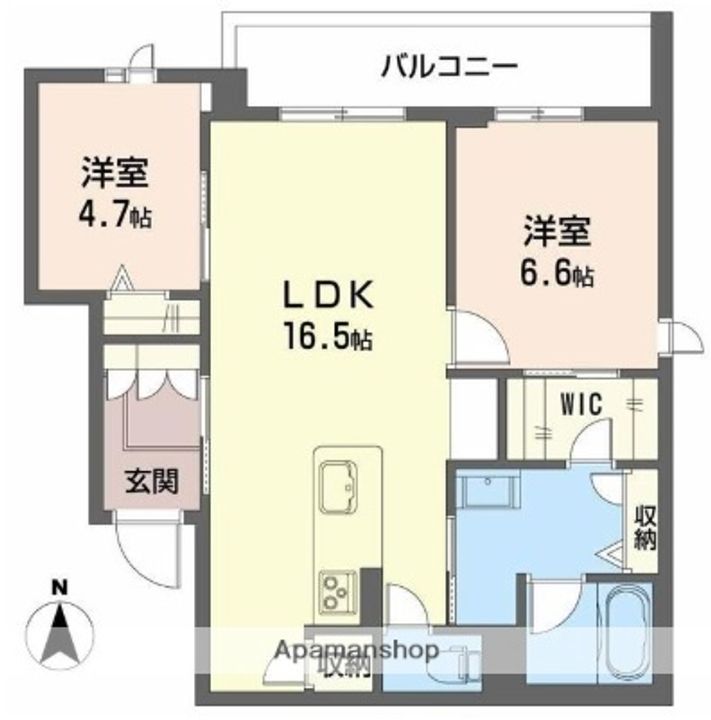 シャーメゾン グリナージュの間取り