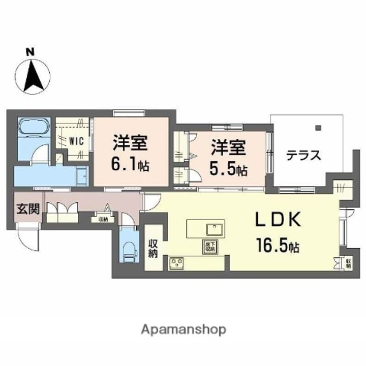 ラ ウェストの間取り