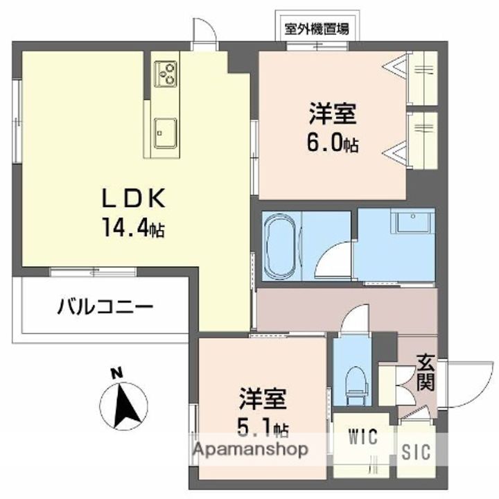 プレミアス鳳2の間取り