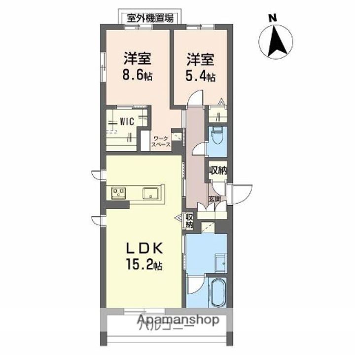 シャーメゾン ウィステリアの間取り
