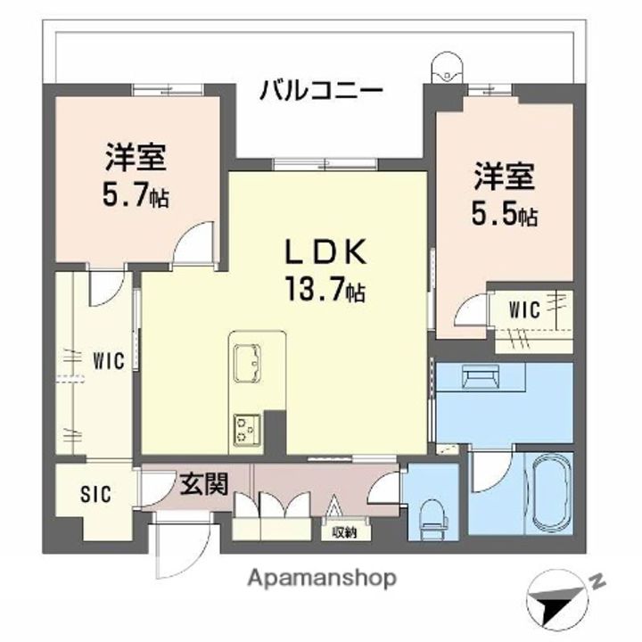 アルテーヌ浜寺元町の間取り