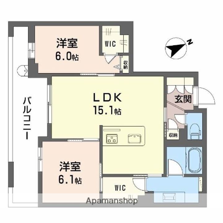 アルテーヌ浜寺元町の間取り