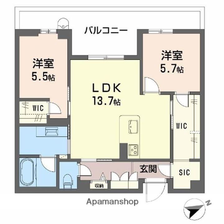 アルテーヌ浜寺元町の間取り