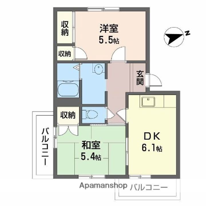 リッチネス阪南E205の間取り
