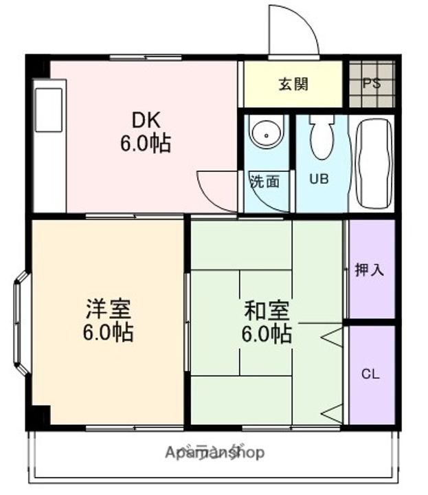 渡邊アパート201の間取り