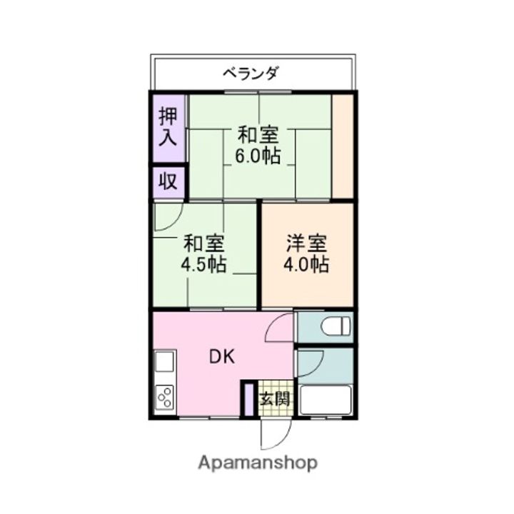 尾崎マンション203の間取り