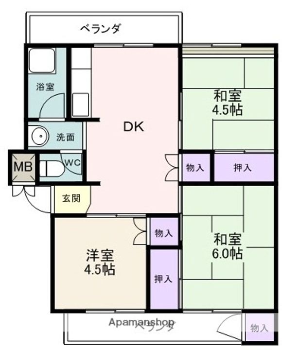 泉ハイツ101の間取り