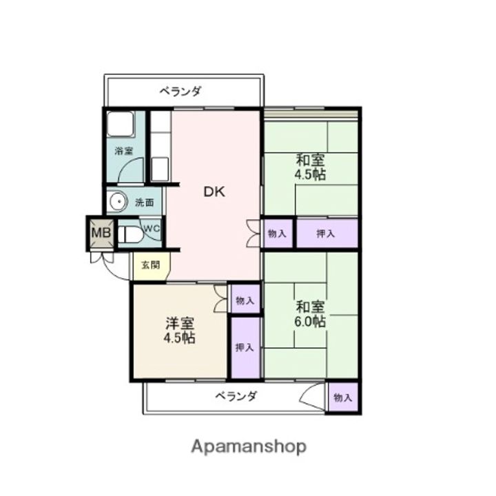 泉ハイツ203の間取り
