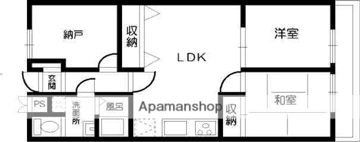 ハイツ山本E棟の間取り