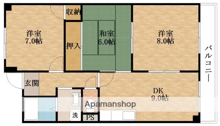 エクセル赤松の間取り