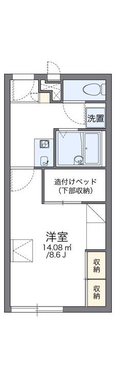 レオパレスアニマリートの間取り