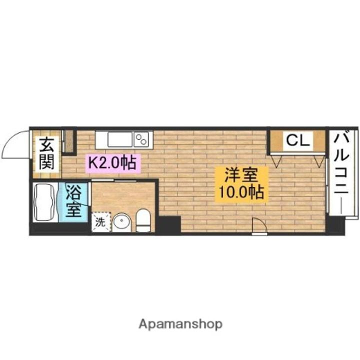 大阪府堺市堺区宿院町東4丁の賃貸マンションの間取り