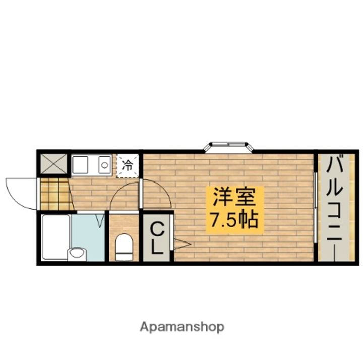 ヴォーヌング三国ヶ丘306の間取り