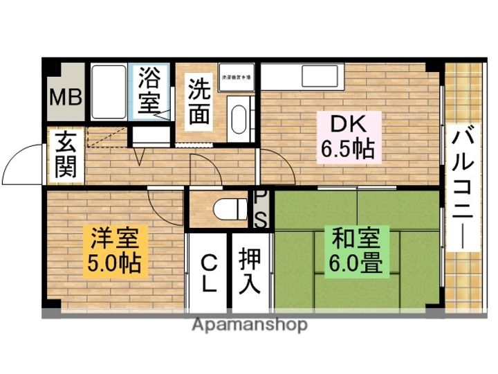 CASA OKUNO503の間取り