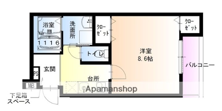 フジパレス堺今池ノース202の間取り
