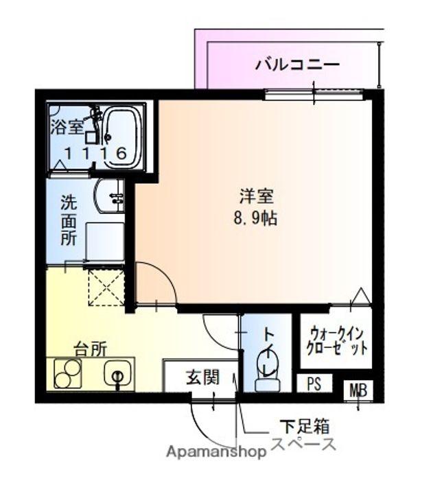 フジパレス堺中長尾Ⅲ番館101の間取り