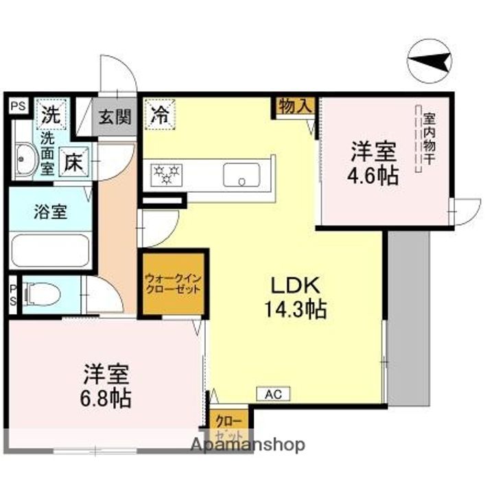 LIBERTY ISLAND101の間取り