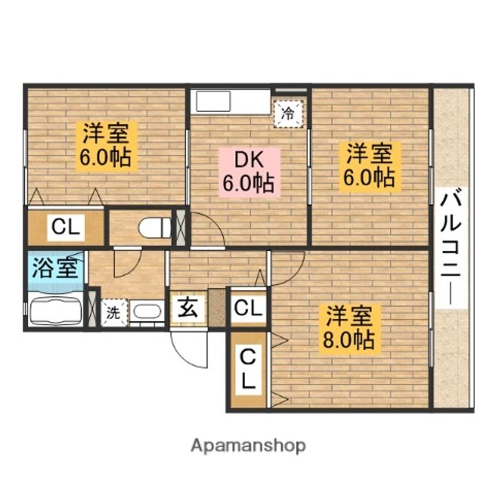 アベニューA303の間取り