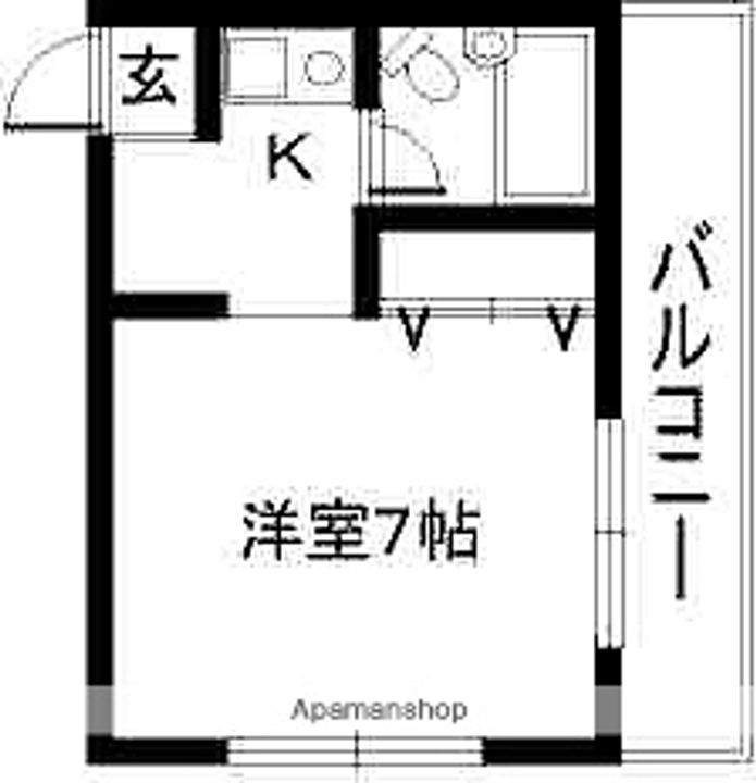 ハイツ 永代201の間取り