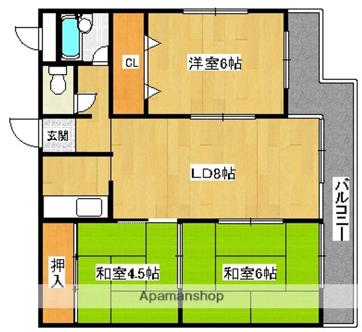 コーポ千萩の間取り