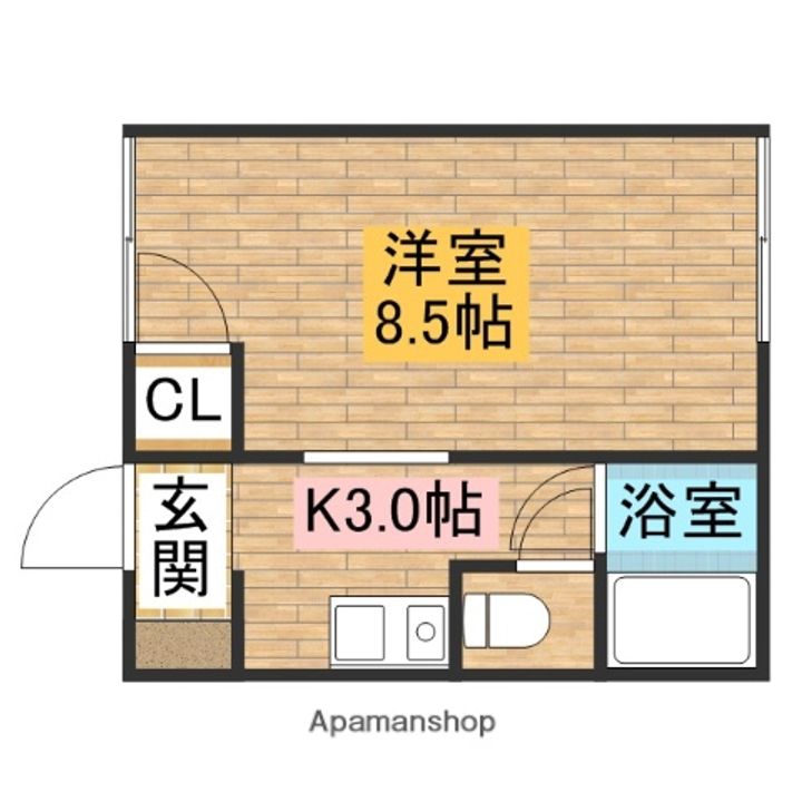 松本ハイツの間取り