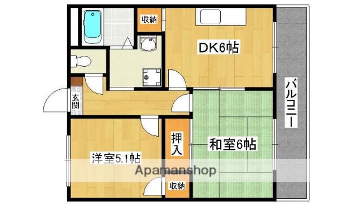 マリンプラザ諏訪森の間取り