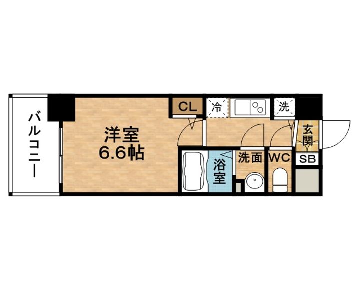 プレサンス梅田北オール0312の間取り