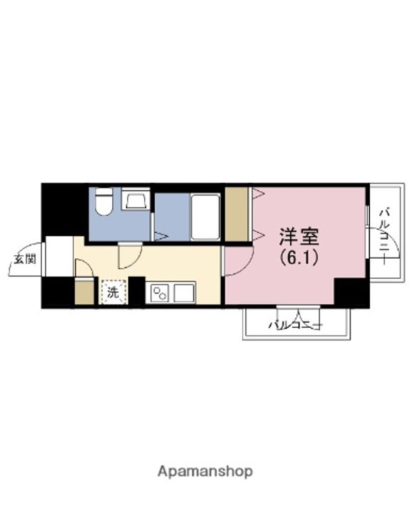 エグゼ天王寺Ⅱの間取り