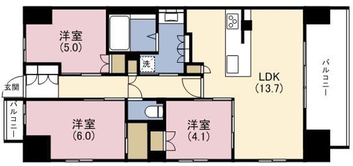 ブランズ天王寺勝山の間取り
