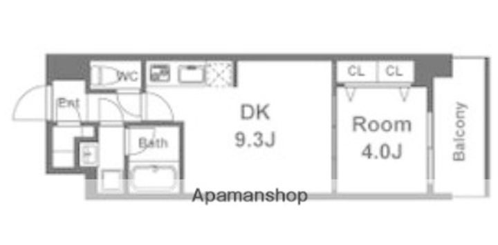 スプランディッド淀屋橋DUEの間取り