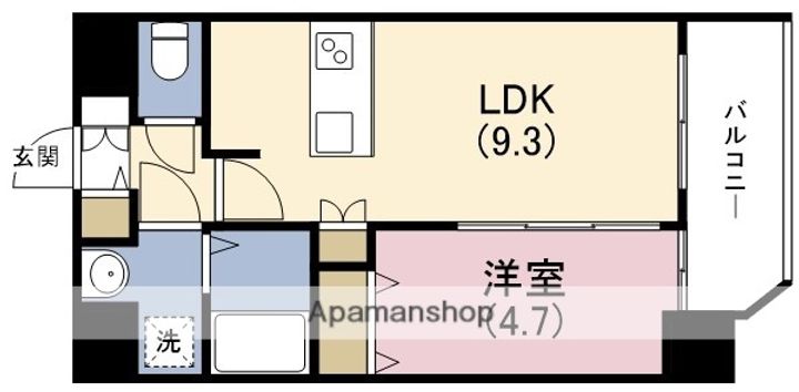 プレサンス野田阪神駅前ザ・プレミアムの間取り