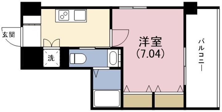 大阪府大阪市此花区西九条3丁目の賃貸マンションの間取り