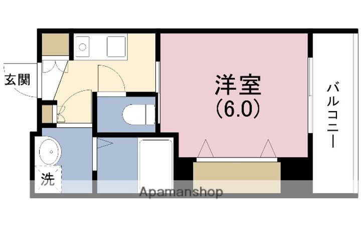 大阪府大阪市福島区鷺洲5丁目の賃貸マンションの間取り