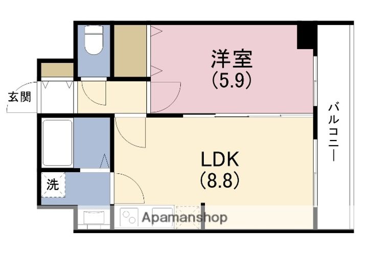 大阪府大阪市北区大淀南3丁目の賃貸マンションの間取り