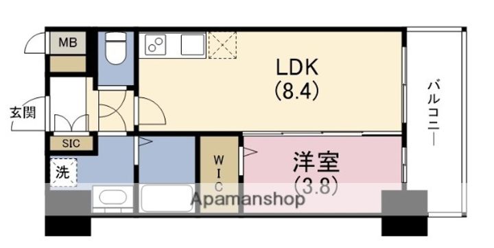 大阪府大阪市北区大淀中2丁目の賃貸マンションの間取り