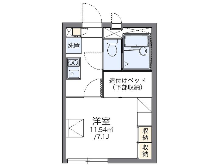 レオパレスEAST FIELDの間取り