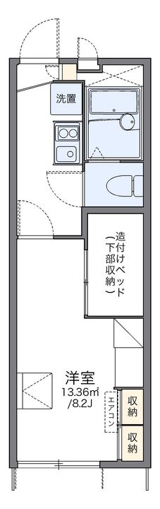 レオパレス喜連北IIの間取り