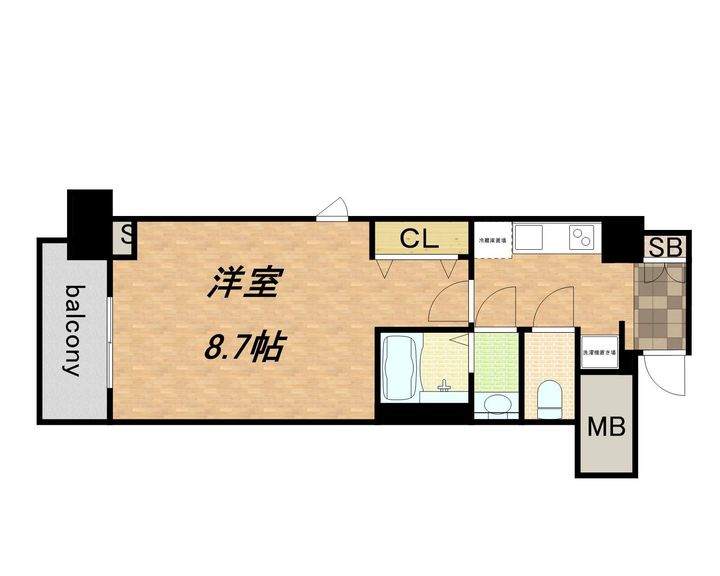コンフォリア心斎橋EASTの間取り