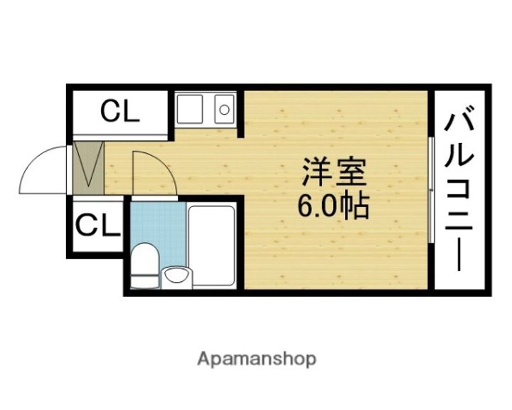 ライラックヴィラ大今里203の間取り