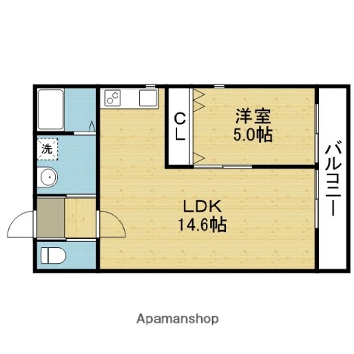 ミワパラディ新今里の間取り