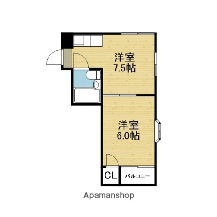 パークサイドフジⅠの間取り