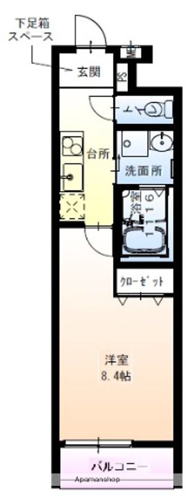 フジパレス平野上町Ⅱ番館0203の間取り