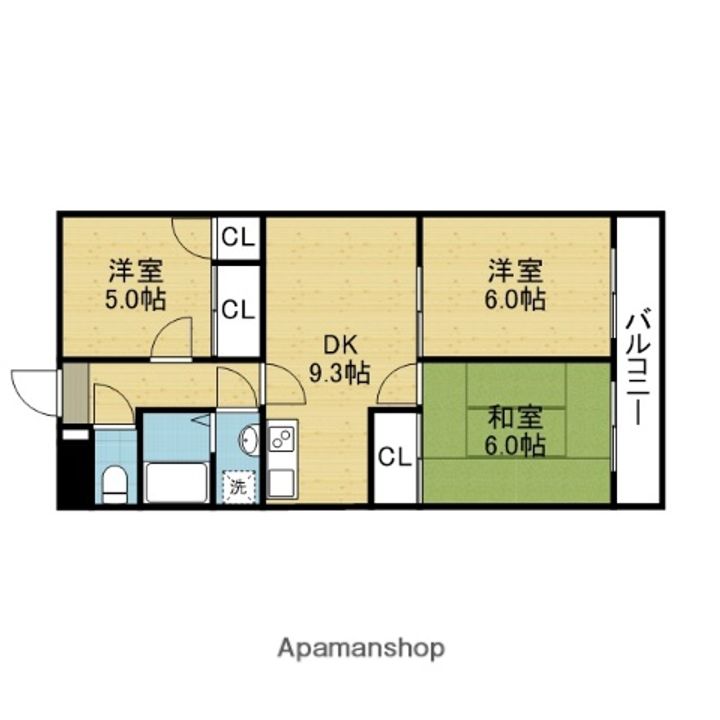 ハイコート加美405の間取り